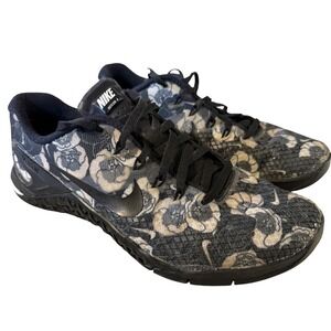 Nike Metcon 4 Womens Training Shoes Black Floral Lace CD3473-001 Size 8